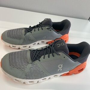 On Running CloudFlyer Men's Gray and Orange Running Shoes Size 13